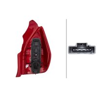 Rückleuchte links 12 V PY21W Glühlampen-Technologie HELLA für u.a. CITROËN C2