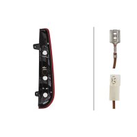 Rear Light left PY21W LED HELLA Lighting Expertise suitable for e.g. FORD FOCUS