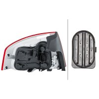 Rückleuchte rechts mit Schlusslicht 12 V Glühlampen-Technologie P21W HELLA für AUDI A4