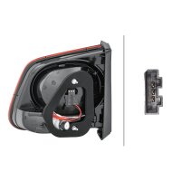 Rückleuchte links 12 V W5W Glühlampen-Technologie HELLA für VW TIGUAN