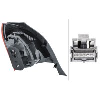 Rückleuchte rechts mit Schlusslicht 12 V Glühlampen-Technologie PY21W HELLA für RENAULT Twingo II