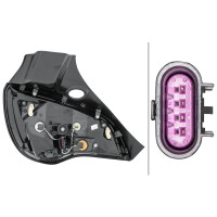 Rear Light right 12 V WY21W Bulb technology HELLA suitable for OPEL ADAM