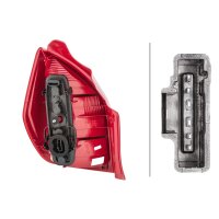 Rückleuchte rechts 12 V PY21W Glühlampen-Technologie HELLA für CITROËN C2