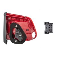 Rear Light right 12 V W16W Bulb technology HELLA suitable for VW TIGUAN