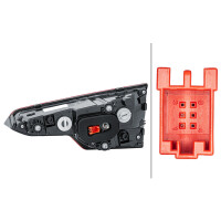 Rückleuchte links W16W Glühlampen-Technologie HELLA für AUDI A4