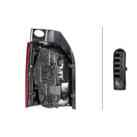 Rückleuchte rechts mit Schlusslicht 12 V Halogen W5W...