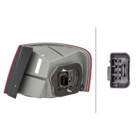 Rückleuchte links mit Schlusslicht (LED) 12 V LED HELLA für VW Jetta III
