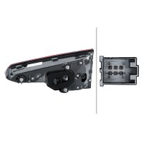 Rückleuchte links mit optischem Wischeffekt 12 V LED HELLA für AUDI A4
