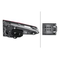 Rückleuchte rechts mit optischem Wischeffekt 12 V LED HELLA für AUDI A4
