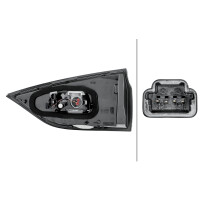 Rückleuchte links 24 V W16W LED HELLA passend für RENAULT ESPACE