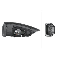 Rückleuchte rechts 24 V W16W LED HELLA passend für RENAULT ESPACE