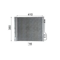 Condenser air conditioning with dryer pipes parallel MAHLE for e.g. SMART FORTWO