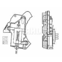Interior blower regulator MAHLE for MERCEDES E-CLASS (W210)