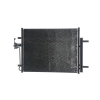 Air conditioning condenser with dryer pipes parallel MAHLE for e.g. VOLVO V70