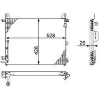 Air conditioning condenser without dryer MAHLE for...