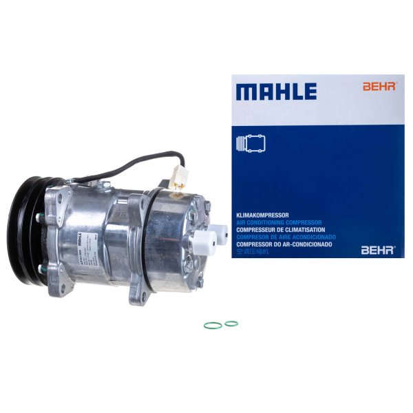 Compressor air conditioning double belt pulley 130mm MAHLE for VW GOLF II (19E/ 1G1)