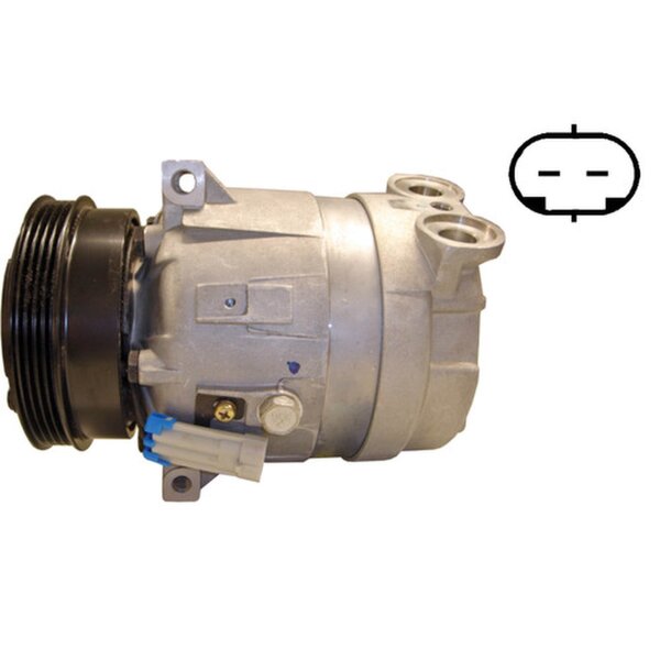 Kompressor Klimaanlage Keilrippenriemenscheibe 119mm MAHLE für FIAT MULTIPLA