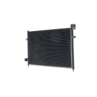 Air conditioning condenser without dryer pipes parallel MAHLE for e.g. VOLVO FM