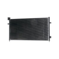 Air conditioning condenser without dryer pipes parallel MAHLE for e.g. VOLVO FM