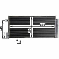 Kondensator Klimaanlage mit Trockner MAHLE für ALFA...