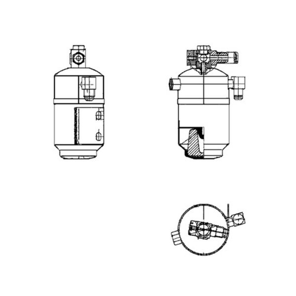 Dryer air conditioning MAHLE for MERCEDES S-CLASS (W116)