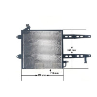 Condenser air conditioning system no dryer MAHLE for e.g. VW POLO