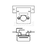 Interior blower resistor MAHLE for MERCEDES VARIO Box...