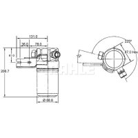 Trockner Klimaanlage Keilrippenriemenscheibe 110mm MAHLE...