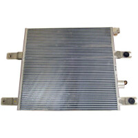Air conditioning condenser without dryer pipes parallel MAHLE for e.g. VOLVO FE