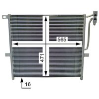 Kondensator Klimaanlage ohne Trockner Kühlrohre parallel MAHLE für BMW X3
