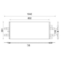 Condenser air conditioning no dryer pipes parallel MAHLE for e.g. SCANIA R I