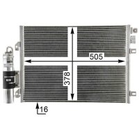 Kondensator Klimaanlage mit Trockner MAHLE für DACIA...