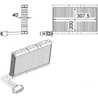 Verdampfer Klimaanlage MAHLE für DAF VOLVO RENAULT...