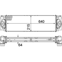 Intercooler MAHLE for MERCEDES SPRINTER 3/5-t Bus (B906)