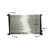 Radiator cooling fins joined 600 mm - 420 mm MAHLE for e.g. MINI MINI