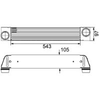 Intercooler MAHLE for BMW 5 Touring (E61)