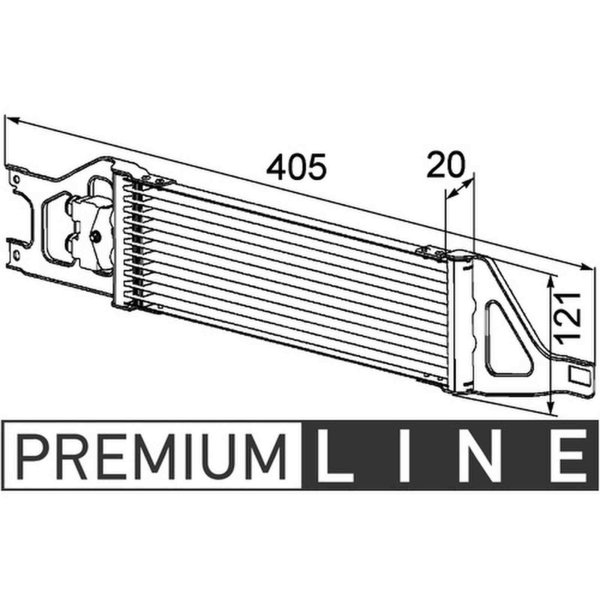 Oil cooler automatic transmission MAHLE for MERCEDES A-CLASS (W169)