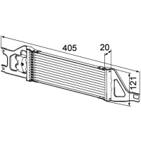 Ölkühler Automatik Rippen gelötet 405 mm - 121 mm MAHLE für u.a. MB B-KLASSE