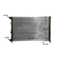 Water cooler with screw MAHLE for ALFA ROMEO 147 (937_)