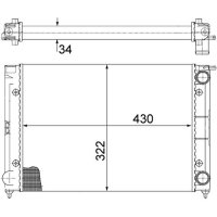 Kühler Motorkühlung MAHLE für VW SCIROCCO...