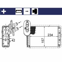 Wärmetauscher Innenraumheizung Riemenscheibe 140mm...