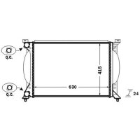Wasserkühler MAHLE für AUDI A4 B7 (8EC)