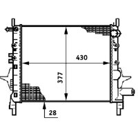 Wasserkühler MAHLE für RENAULT TWINGO I (C06_)