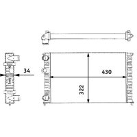 Wasserkühler MAHLE für VW VENTO (1H2)
