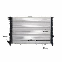 Water cooler with screw MAHLE for ALFA ROMEO 156 Sportwagon (932_)