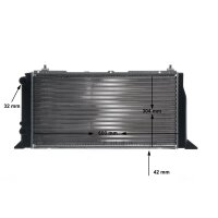 Radiator engine fins mechanically joined 600 mm - 308 mm MAHLE for e.g. AUDI 80
