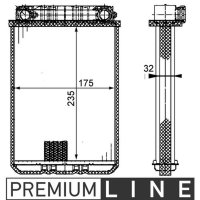 Wärmetauscher Innenraumheizung MAHLE für...