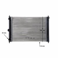 Radiator engine cooling MAHLE for VW POLO Coupe (86C/ 80)