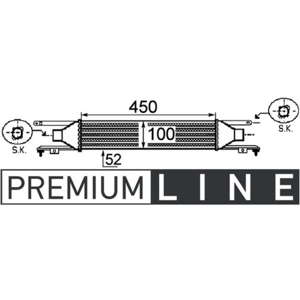 Ladeluftkühler Partikelfilter MAHLE für OPEL CORSA D
