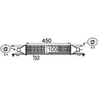 Ladeluftkühler Partikelfilter MAHLE für OPEL CORSA D